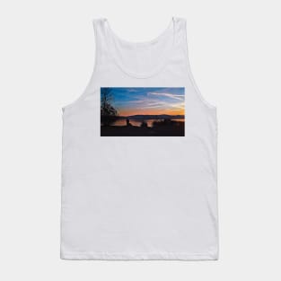 Romantic Sunset landscape lake photography Tank Top